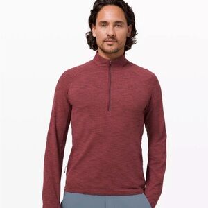 Lululemon men’ half zip surge warm athletic top size M